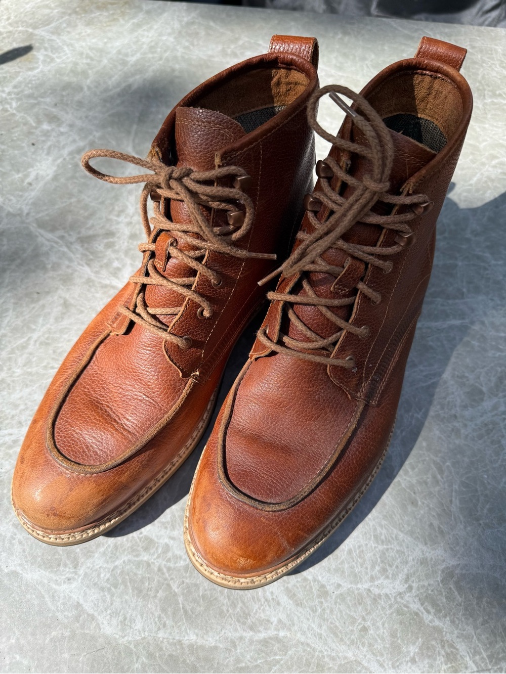 Timberland Men's Brown Leather Lace-Up Boots